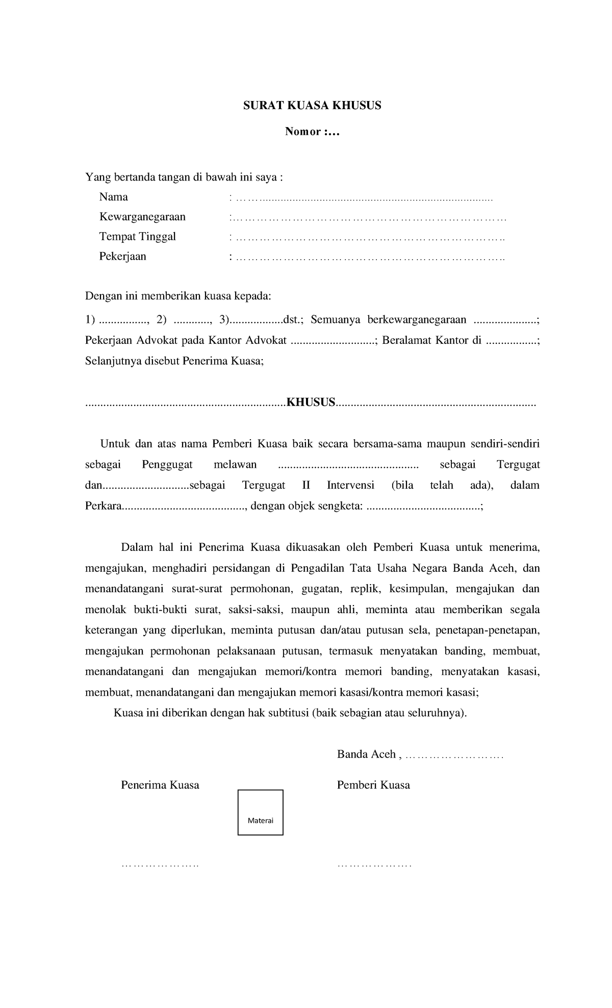 Surat Kuasa Validasi Pph Kosongan Pdf - vrogue.co