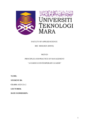 reflection essay uitm