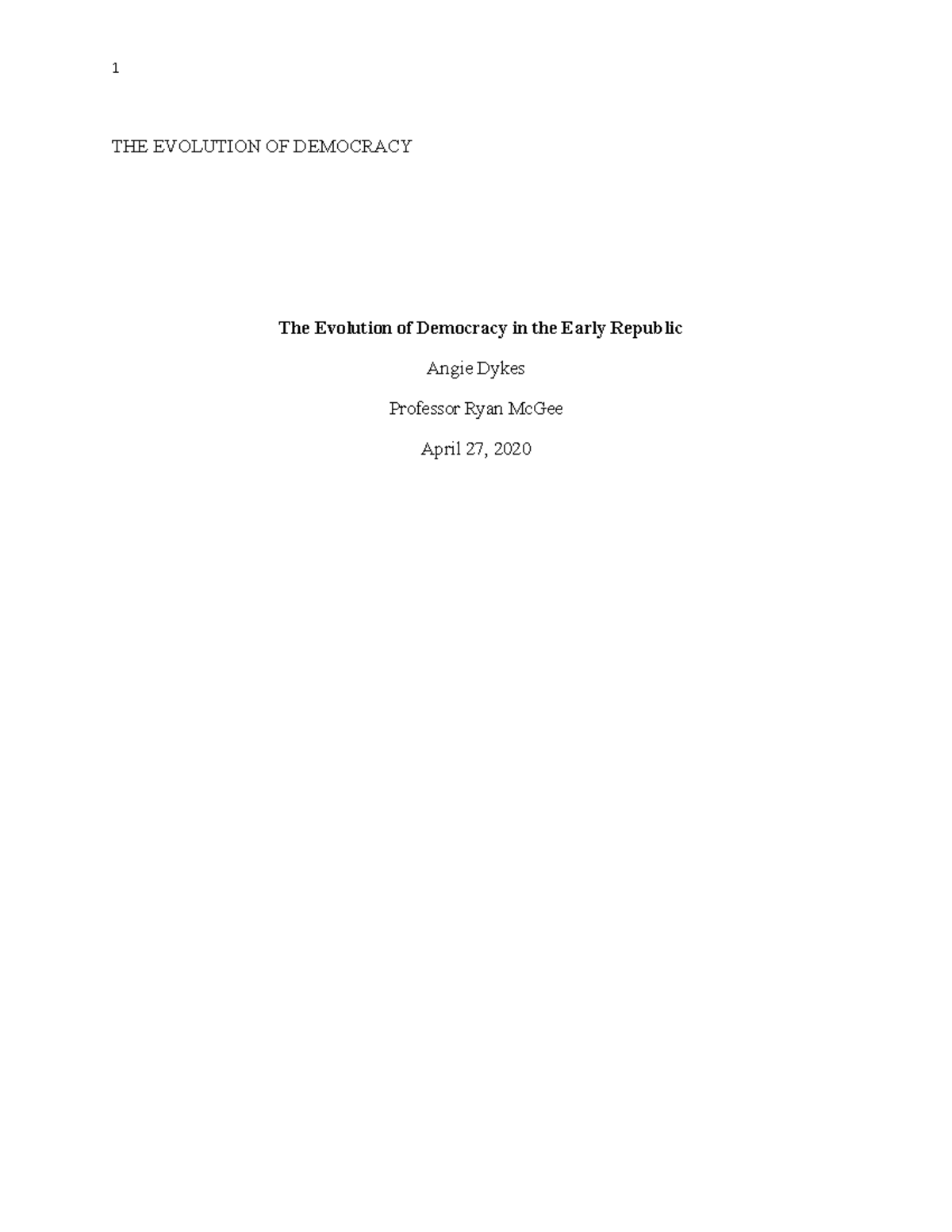 Essay that discusses image