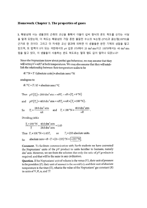 Pchem 10e answers exercises - Solutions to a) exercises Foundations ...