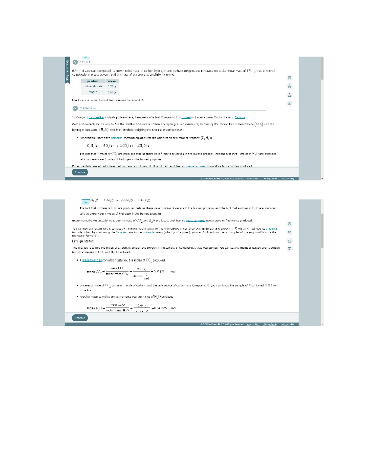 Combustion analysis in Chemistry Learning including Sample Problems ...