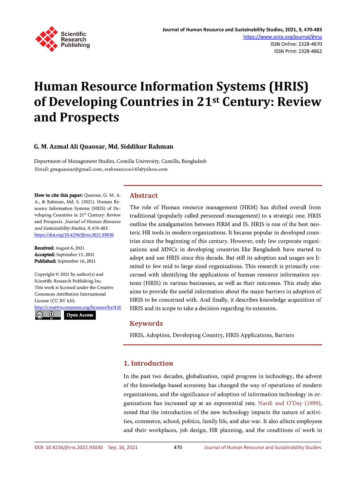 Jhrss 2021091511215212 - Journal Of Human Resource And Sustainability ...