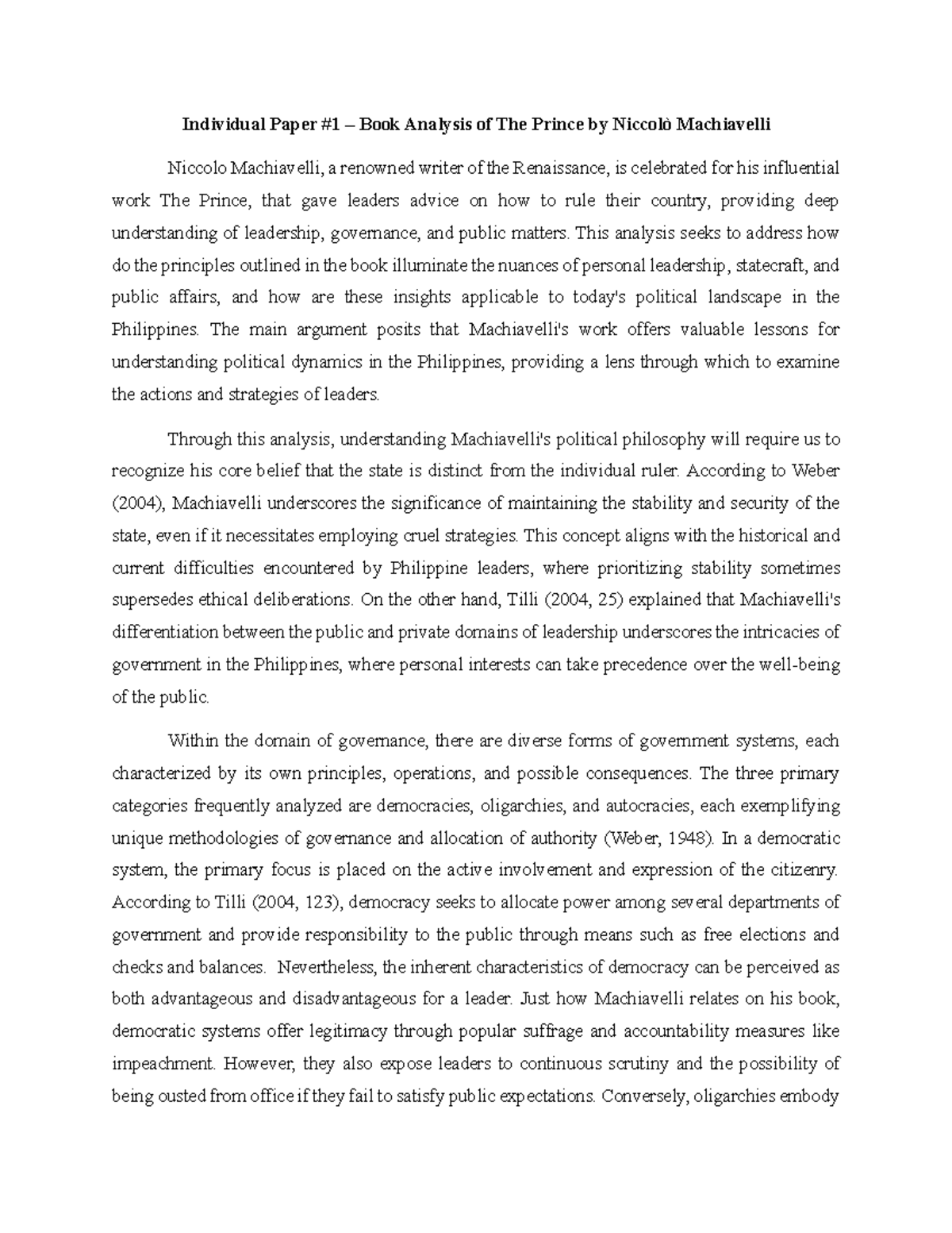 Book-Analysis-Essays - Individual Paper #1 – Book Analysis of The ...