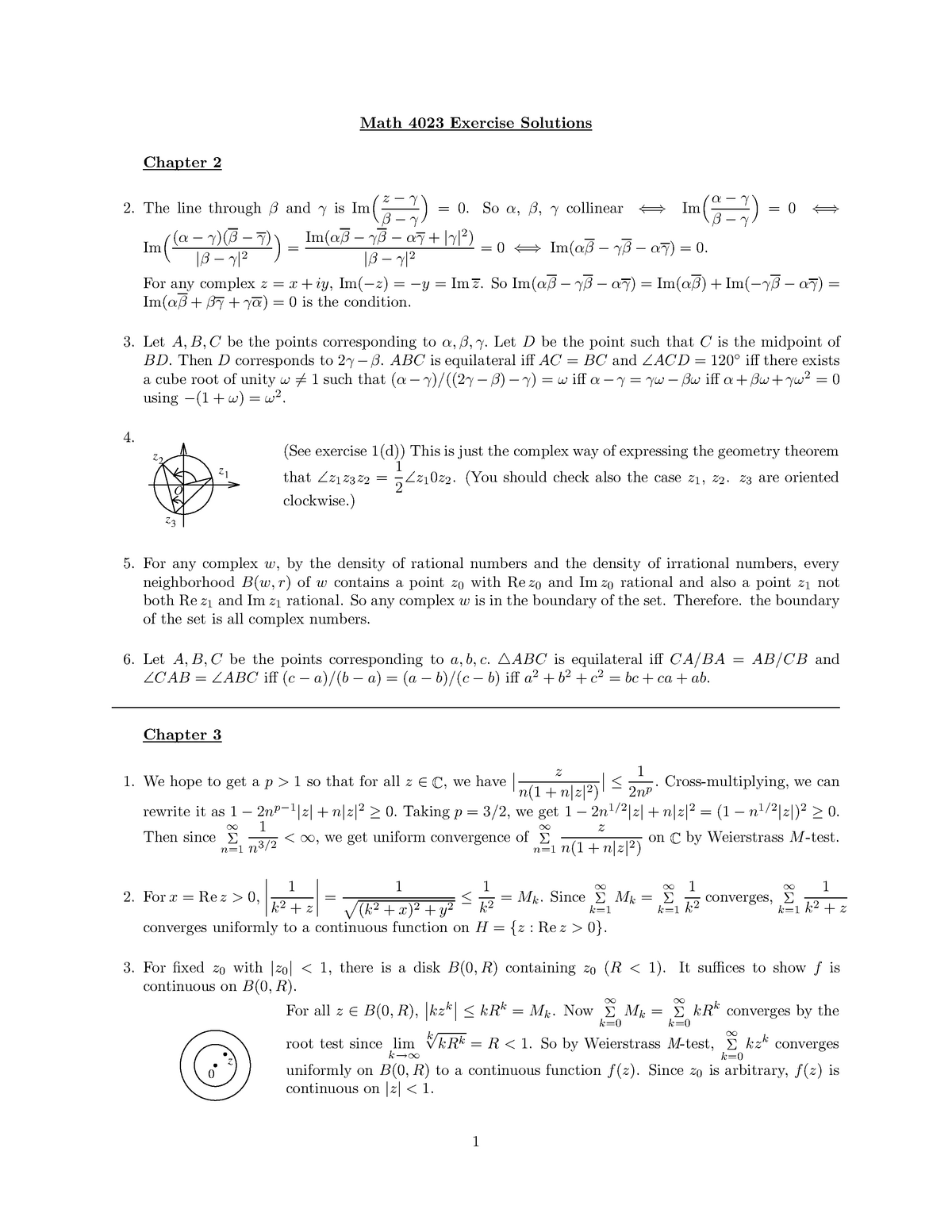 Math 4023 Presentation Exercise Chapter 2 3 Studocu