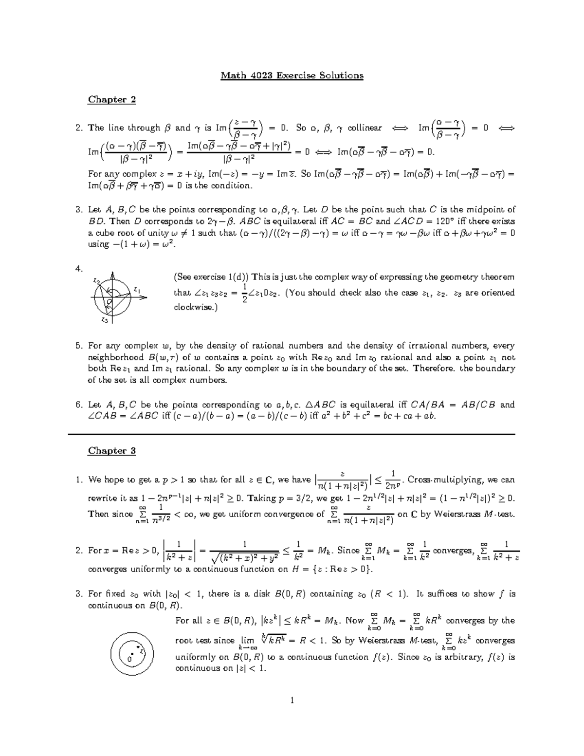 Math 4023 Presentation Exercise Chapter 2 3 Studocu