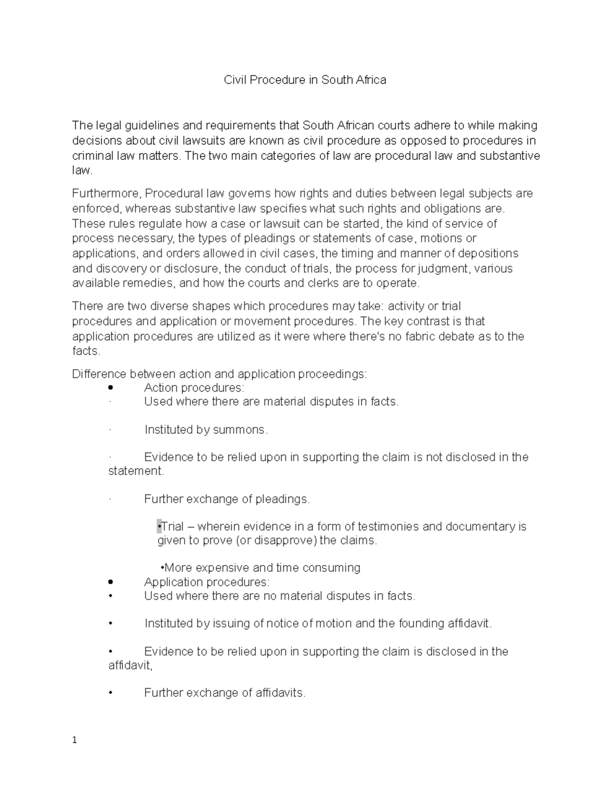 civil-procedure-the-two-main-categories-of-law-are-procedural-law-and