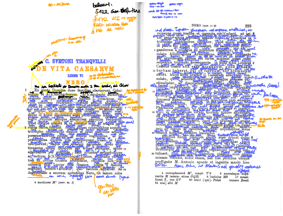 Vita Neronis ed. Ihm First chapter Sueton Negronis translation. WS