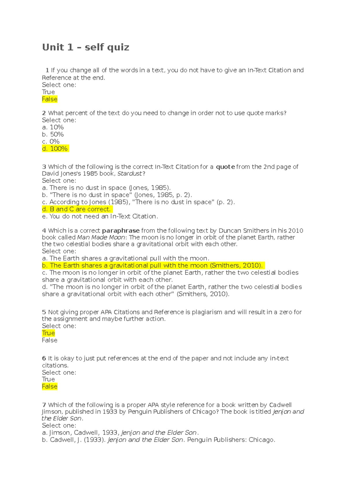 English Composition Unit 1 Self Quiz Unit 1 Self Quiz 1 If You Change All Of The Words In A English Composition Unit 1 Self Quiz Unit 1 Self Quiz 1 If You Change All Of The Words In A