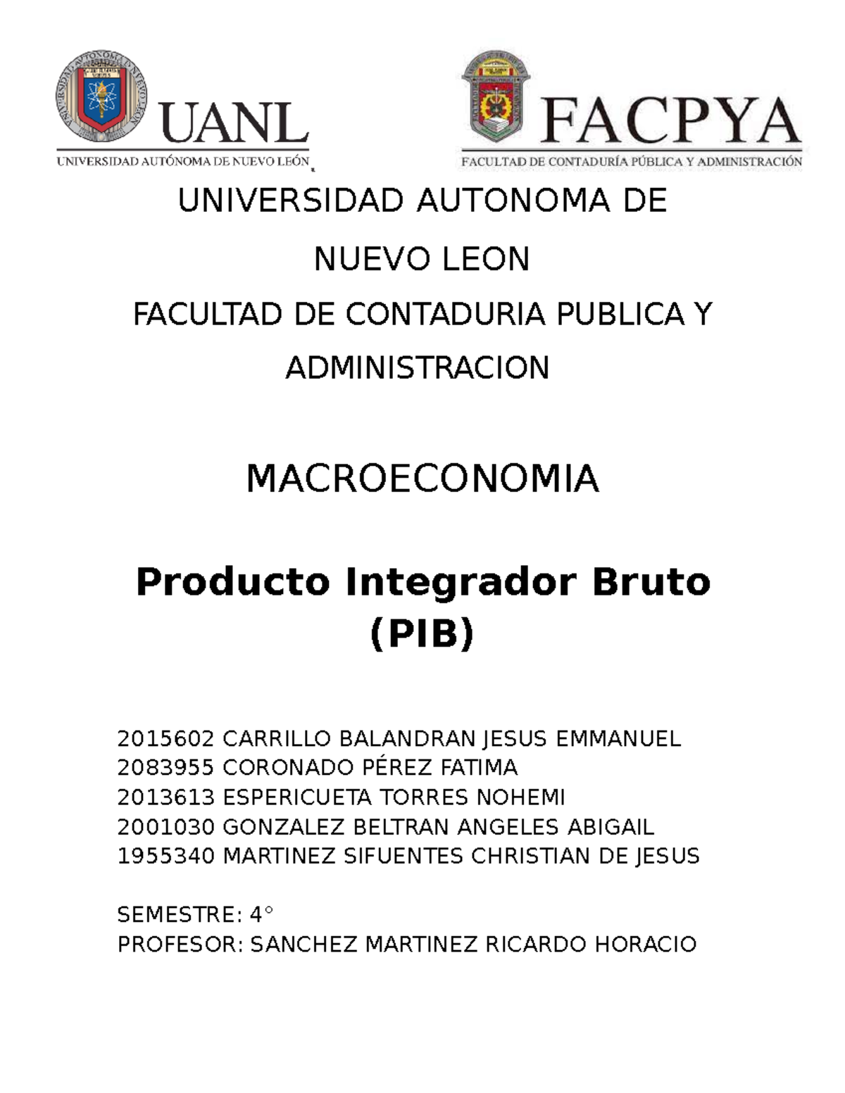 ACT 1 - macroeconomia - : UNIVERSIDAD AUTONOMA DE NUEVO LEON FACULTAD ...