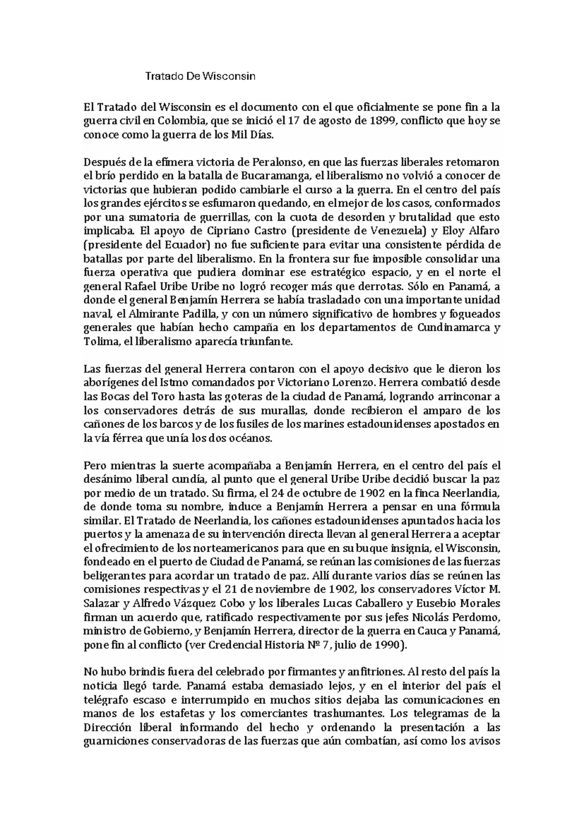 Wisconsin Tratados Tratado De Wisconsin El Tratado del Wisconsin es el documento con el que