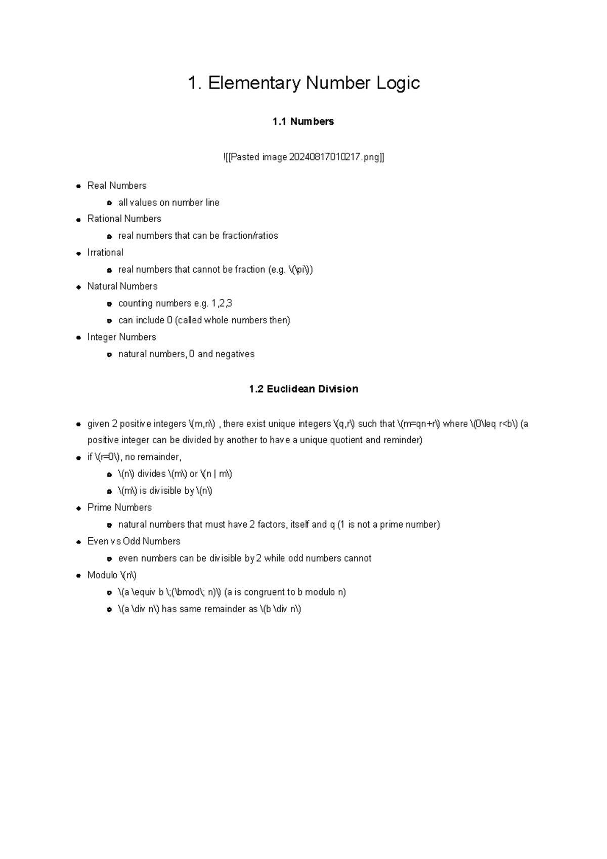 Chapter 1: Elementary Number Logic - 1. Elementary Number Logic 1 ...