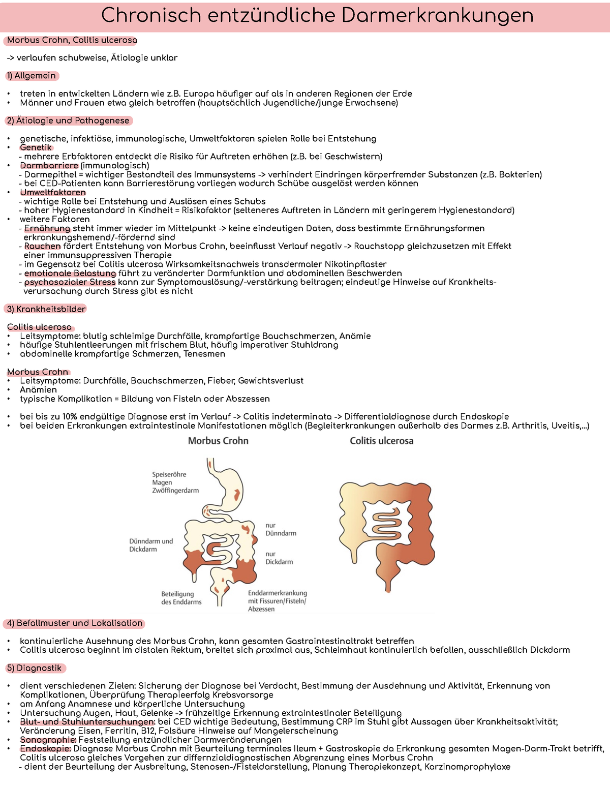 CED - PDF - Chronisch Entzündliche Darmerkrankungen Morbus Crohn ...