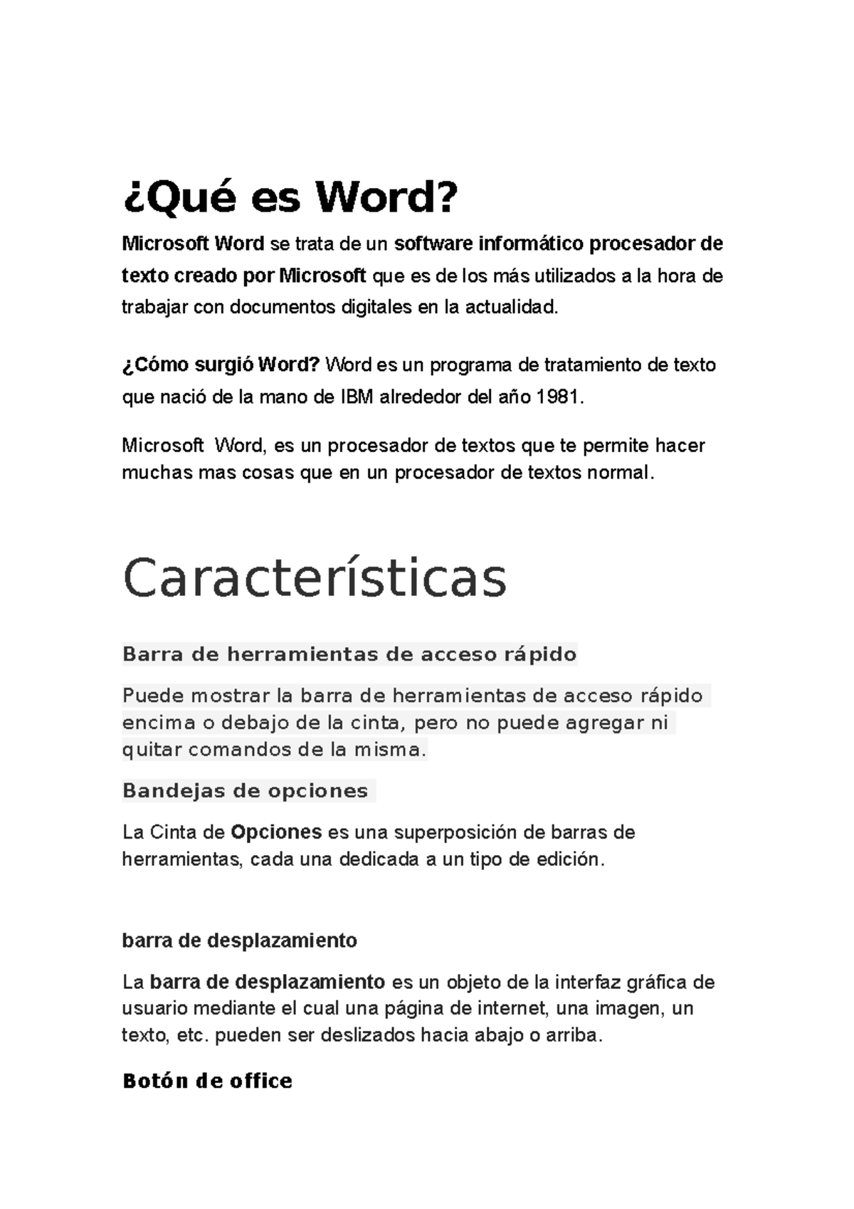 Qué Es Word Que Es Word Y Sus Partes Funciones ¿qué Es Word Microsoft Word Se Trata De Un 1884