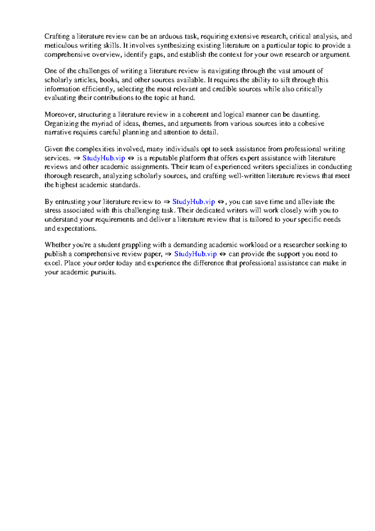 Examples Of Literature Review Essays - Crafting a literature review can ...