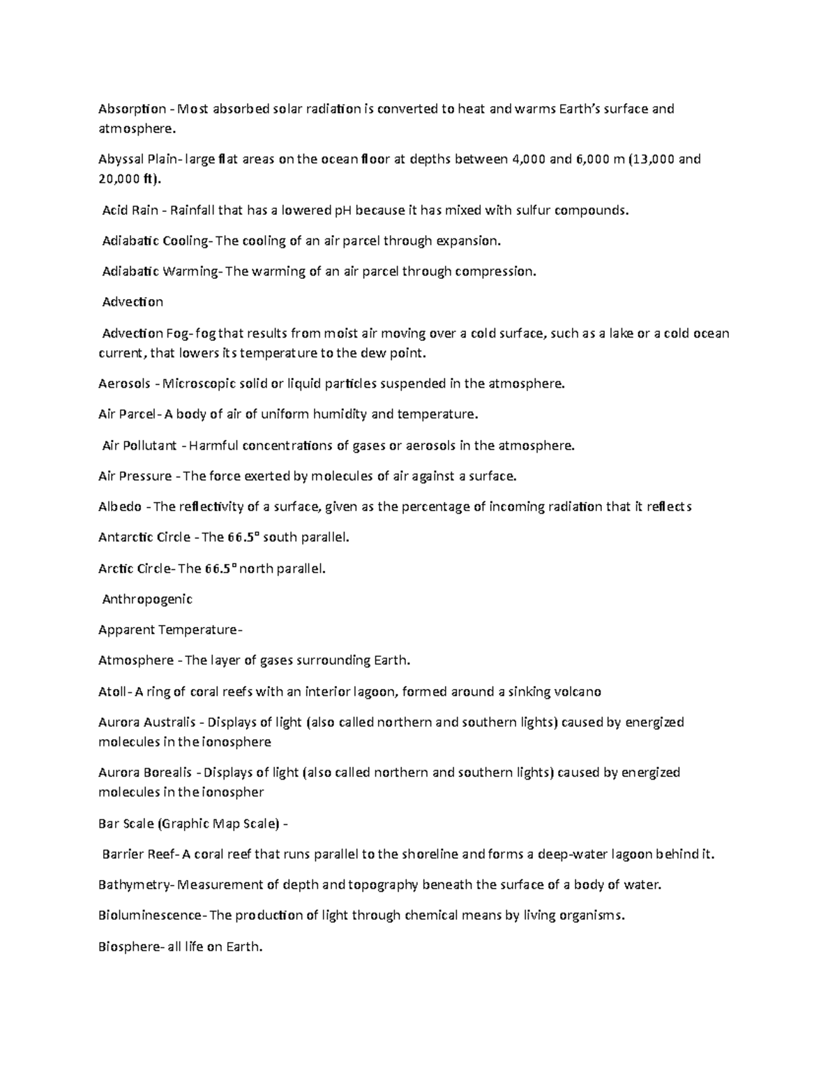 Geog midterm pt1 - Transcripts for notes to have an easier way to find ...