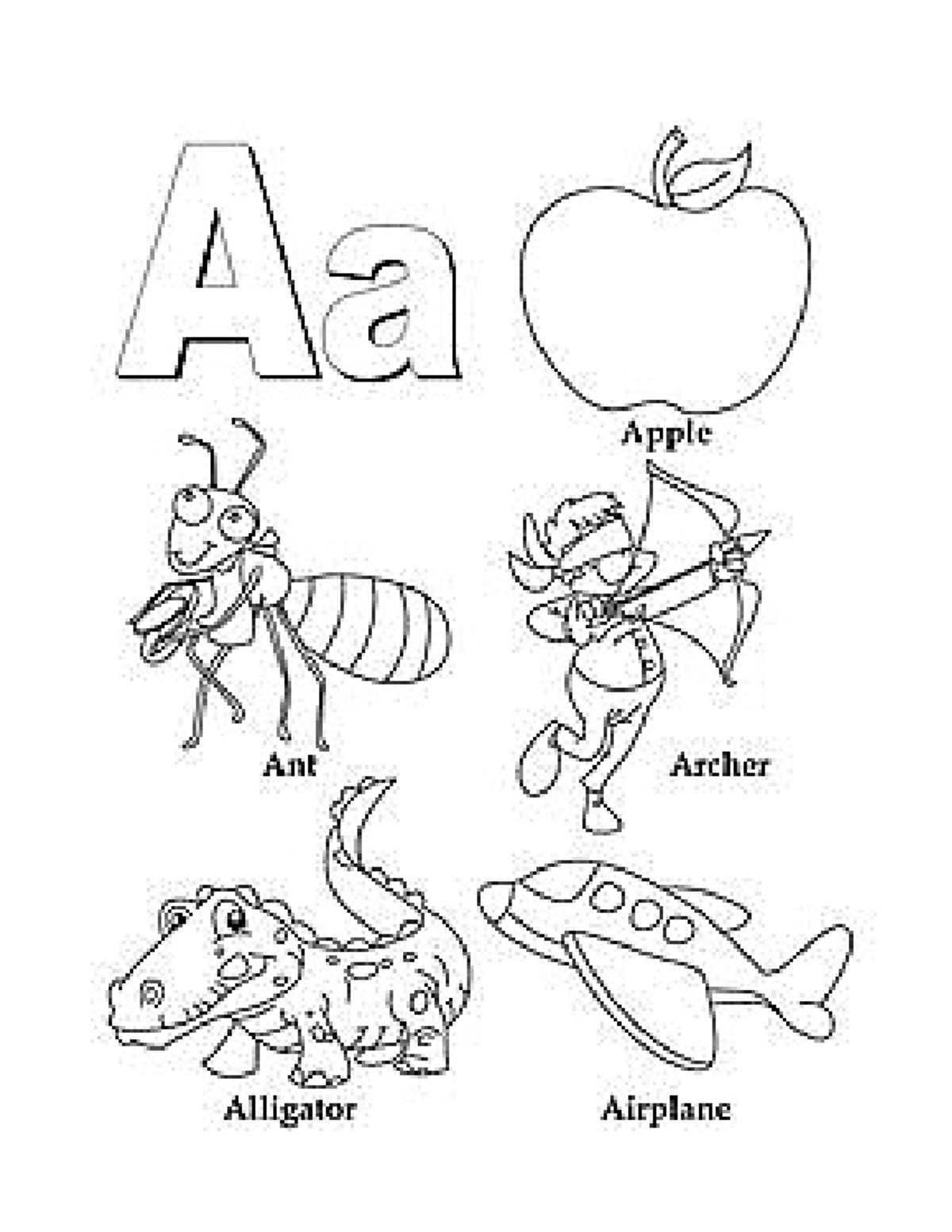 Alphabet pictures - materials used to memorize letter sounds and ...