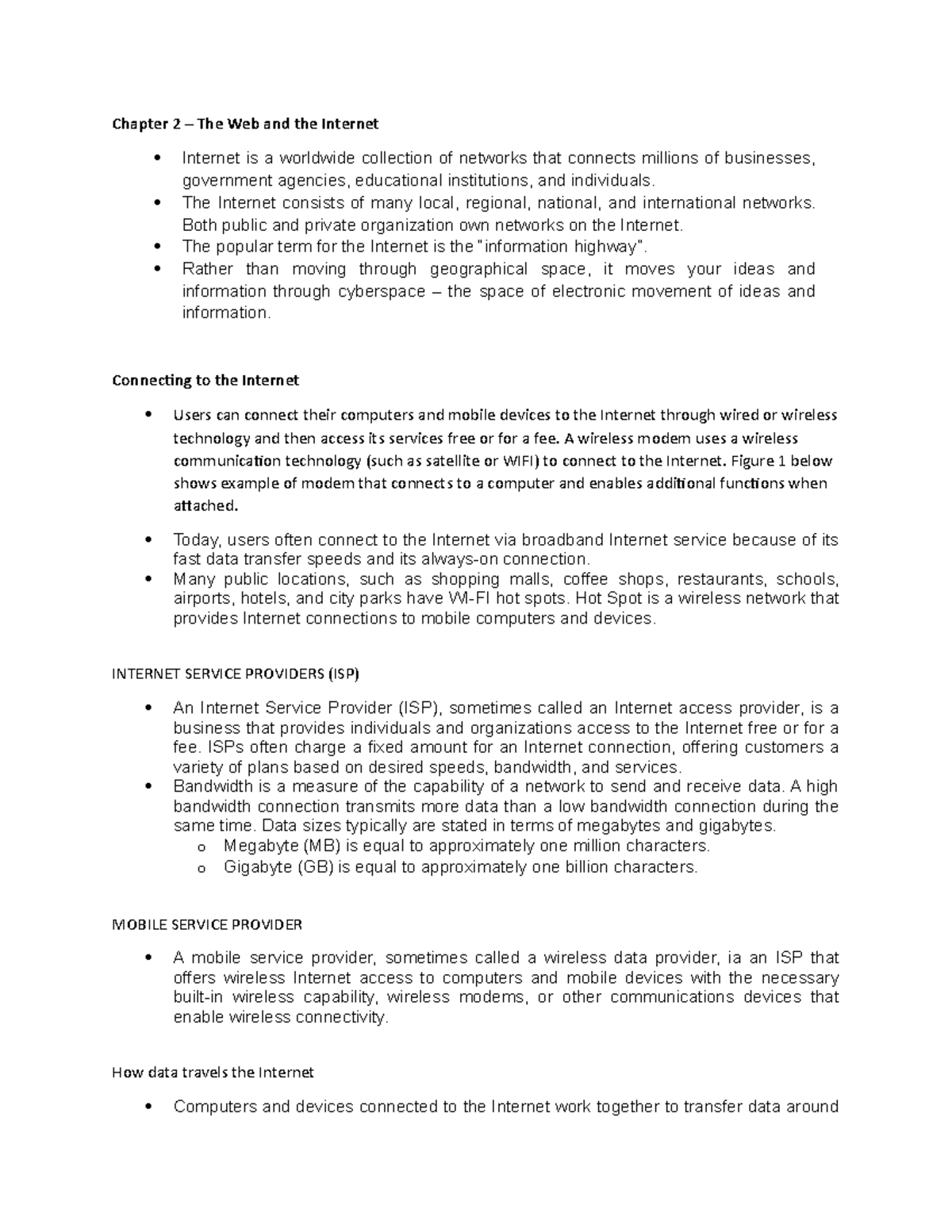 Chapter 2 - Lecture notes 1 - Living in the IT Era - PangSU - Studocu