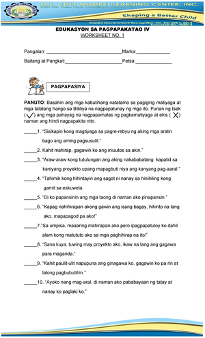 2ND Periodical EPP5 - EPP5 2ND QUARTER EXAM - PANGALAWANG PAGSUSULIT E ...