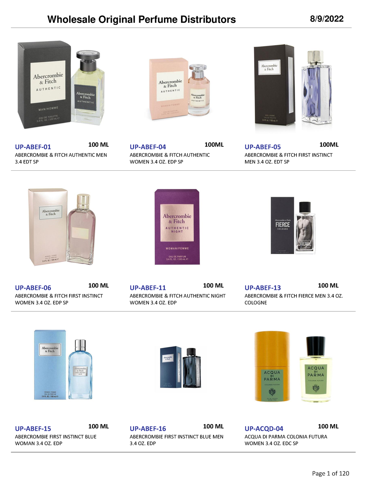 United Perfumes Catalog Without Prices Eng - UP-ABEF- ABERCROMBIE ...