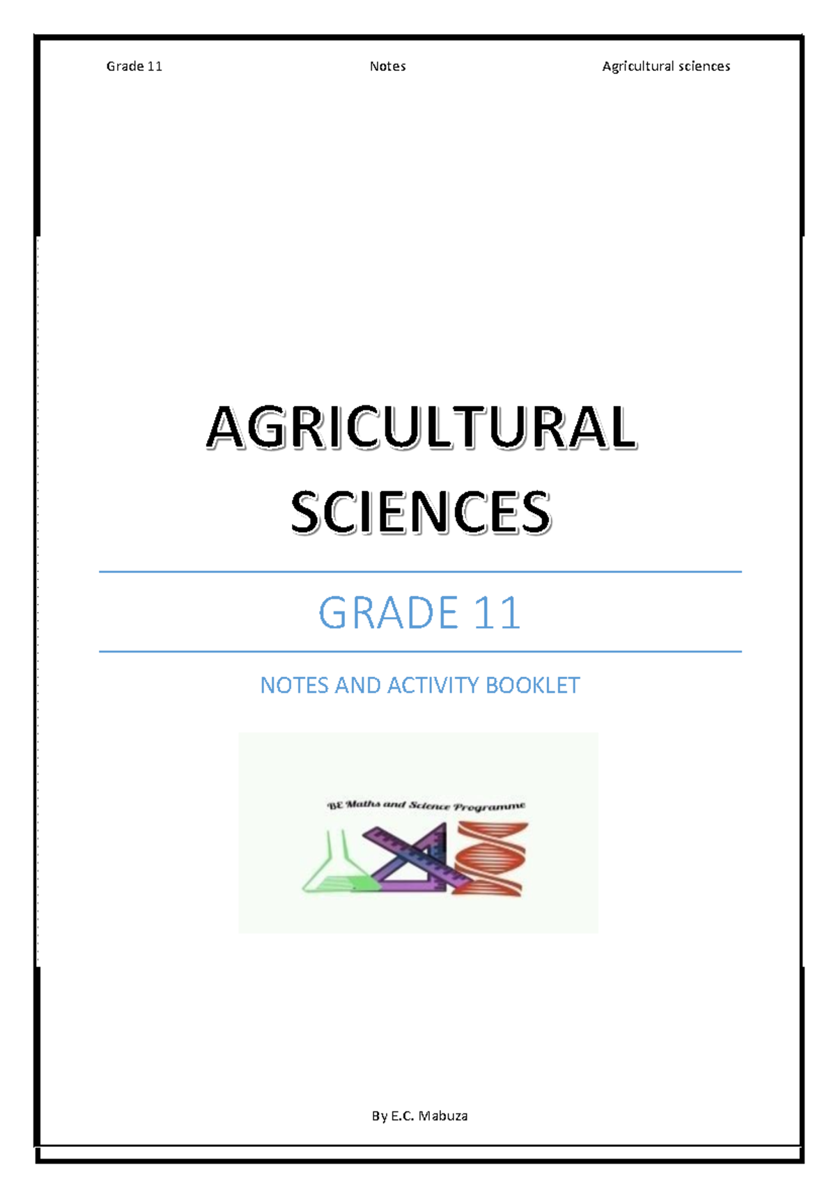 Agricultural Grade 11 year notes and class activities 240406 101054 ...