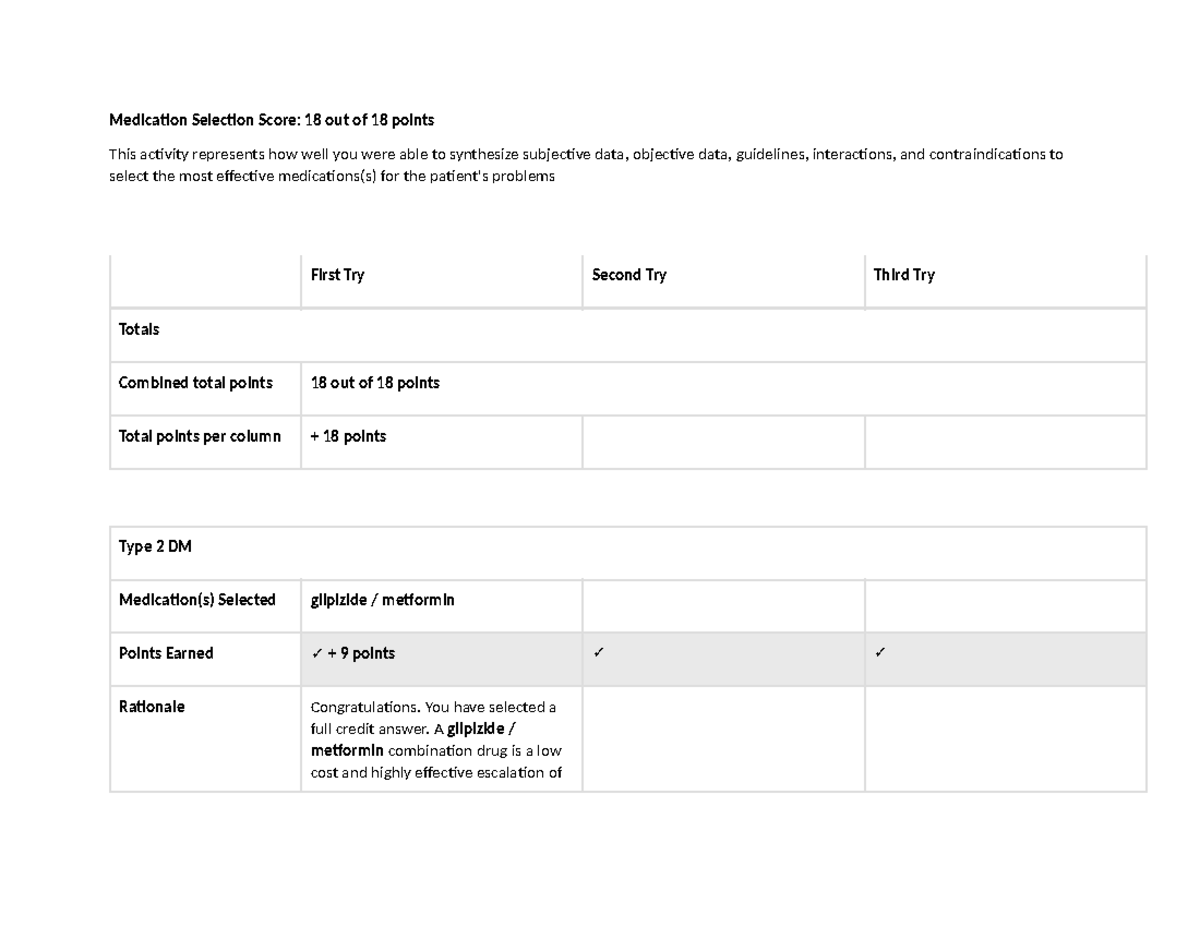 Shadow Health Focused Exam Hypertension Medication Selection ...