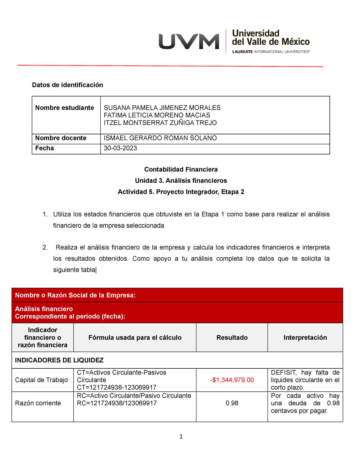 U6#B10 - Actividad 5. Proyecto Integrador, Etapa 2 - Datos De ...