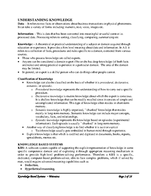 Knowledge Acquisition and Expert Systems - KNOWLEDGE ACQUISITION ...