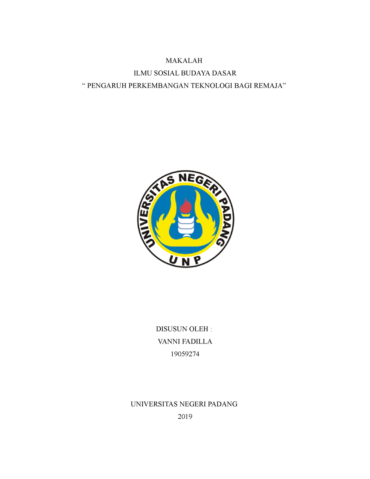 Pengaruh Perkembangan Teknologi PADA Remaja - MAKALAH ILMU SOSIAL ...