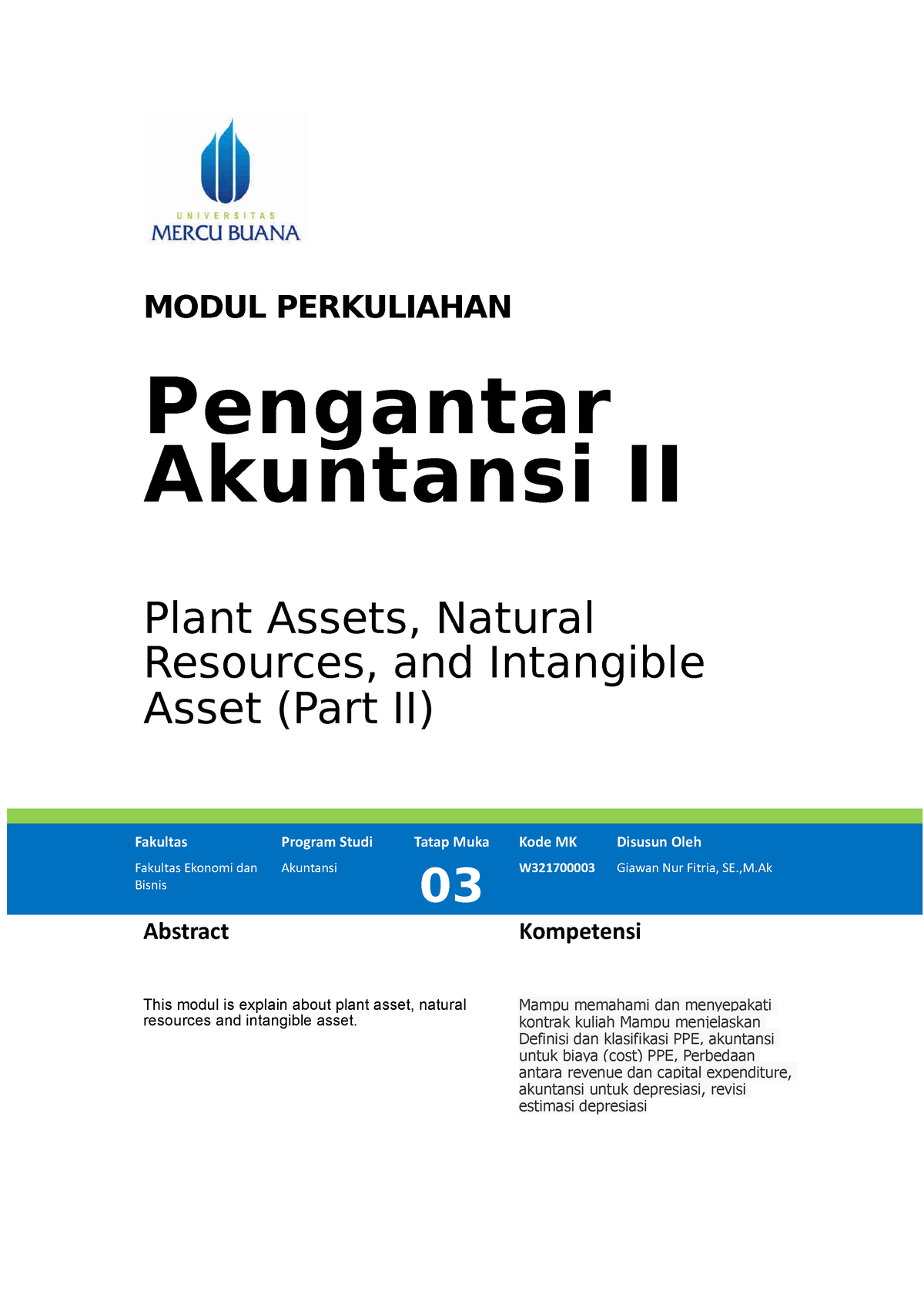 Modul Pengantar Akuntasi II Temu -03 - MODUL PERKULIAHAN Pengantar ...