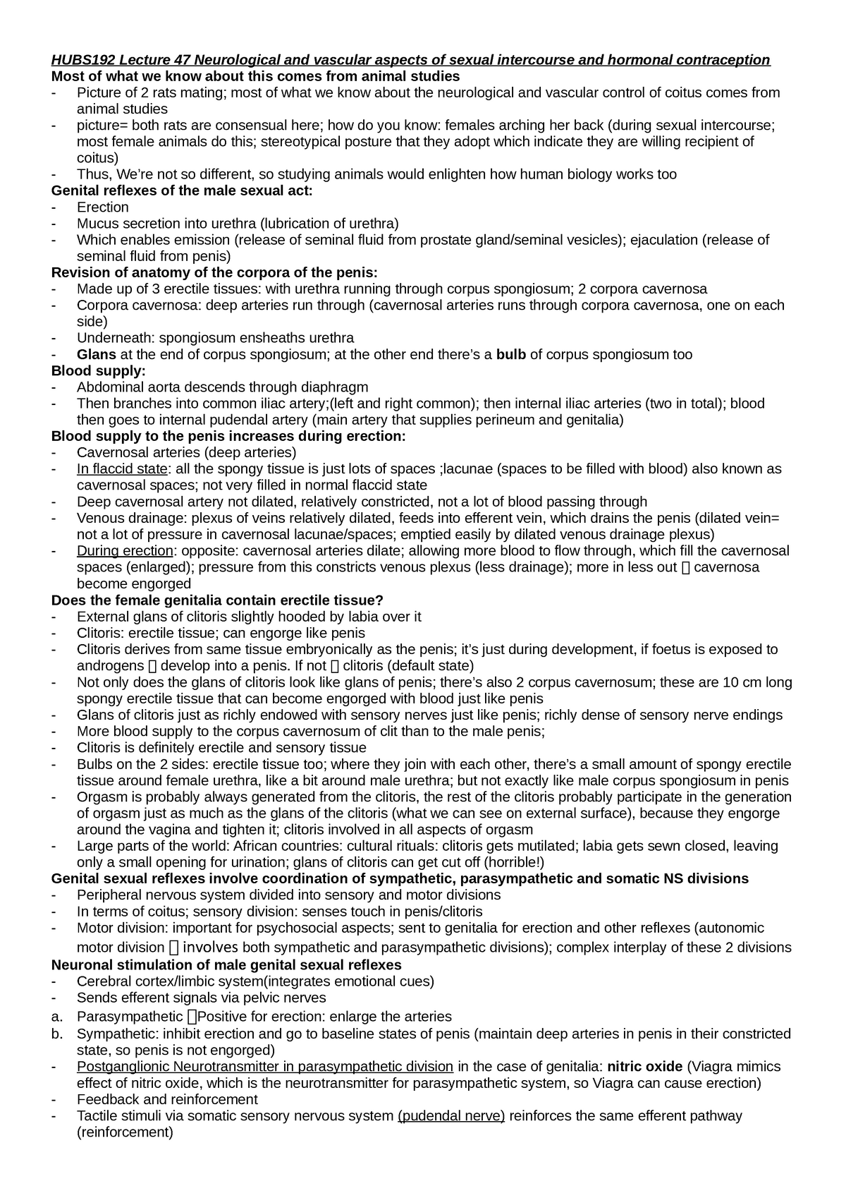 Hubs192 Lecture 47 Neurological And Vascular Aspects Of Sexual Intercourse And Human