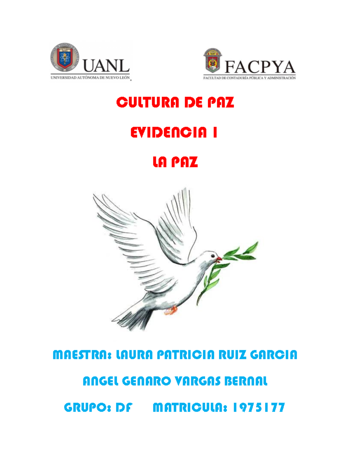 Agvb1975177 Cultura De Paz Evidencia 1 Cultura De Paz Evidencia 1 La Paz Maestra Laura 5137