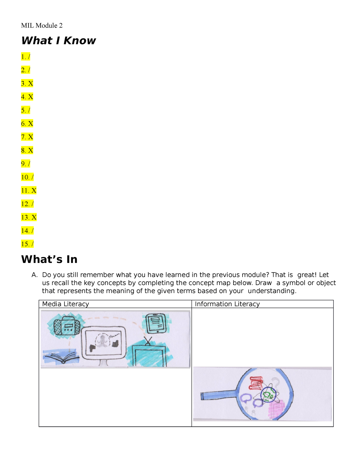 Mod2MIL - Module For Assignment And Reviewer - MIL Module 2 What I Know ...