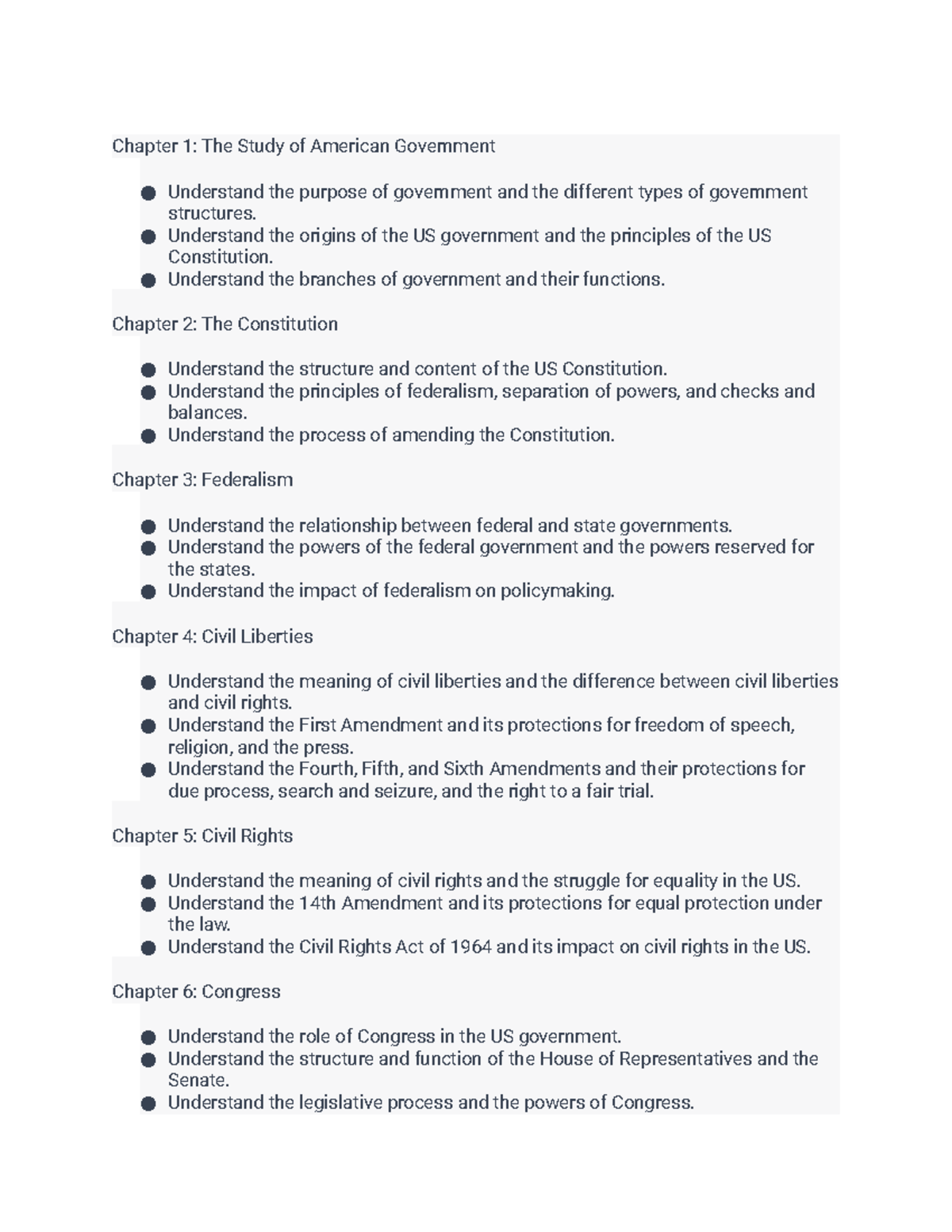 US National Government - Chapter 1: The Study Of American Government ...