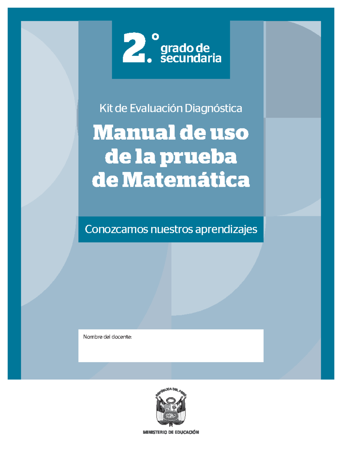 Manual Prueba Diagnostica Nombre Del Docente Conozcamos Nuestros Aprendizajes Grado De