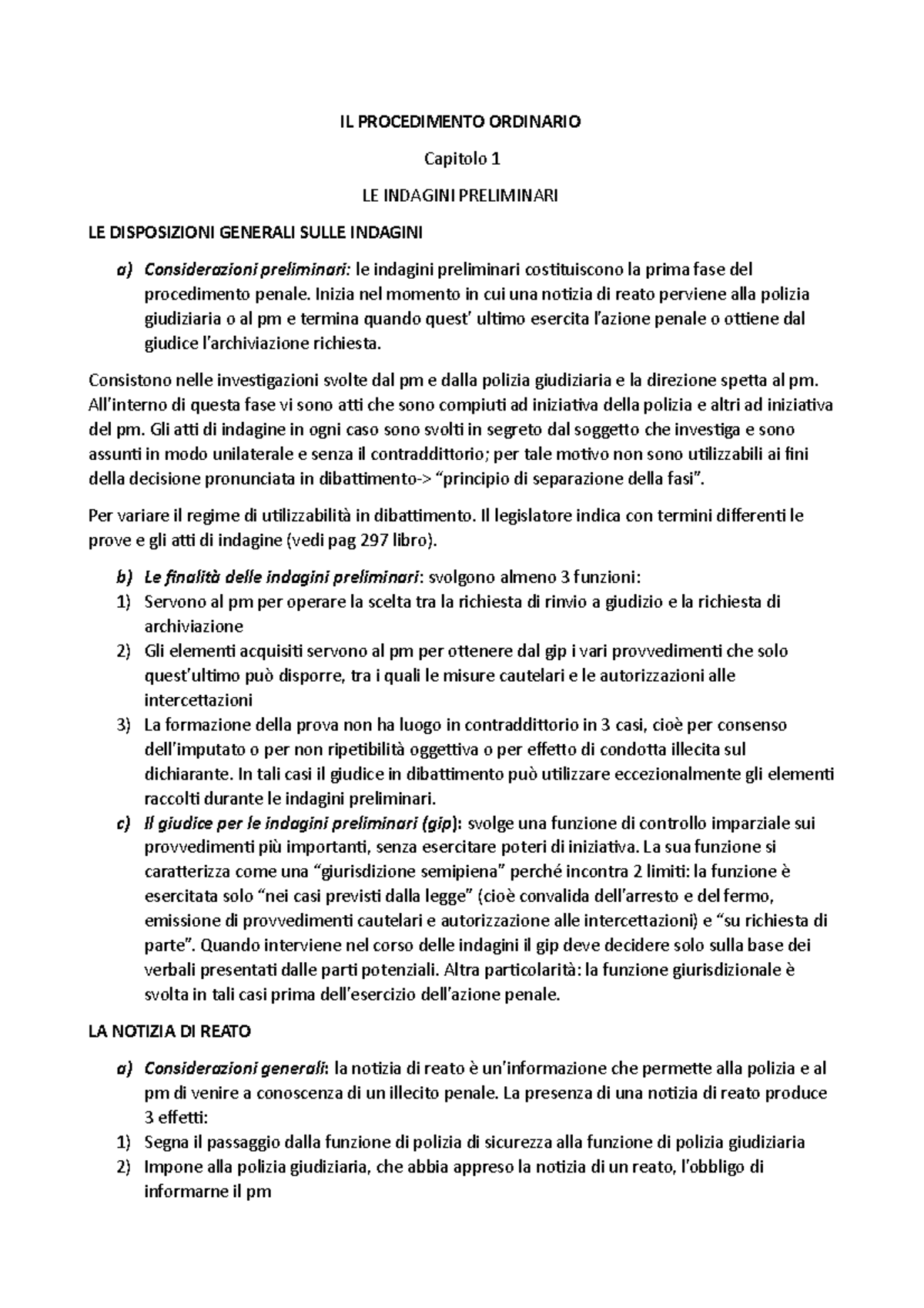 Il Procedimento Ordinario- Procedura Penale - Diritti Dell' Uomo ...