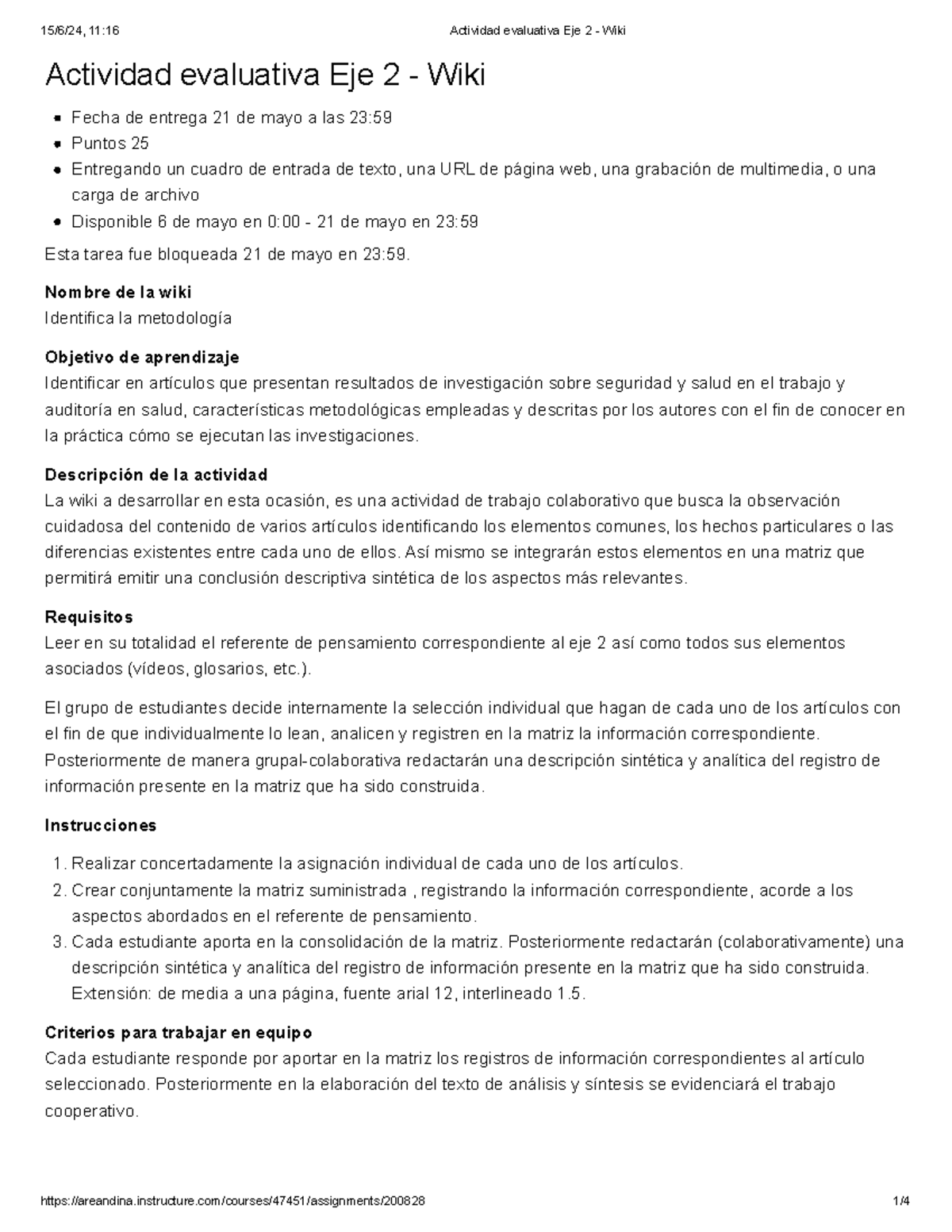 Actividad evaluativa Eje 2 - Wiki - Nombre de la wiki Identifica la ...