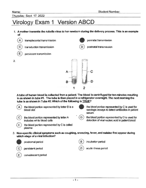 Exam 1 Key - Fall 2021 - Dr. Gray Exam 1 with answers - BISC 306 - Studocu