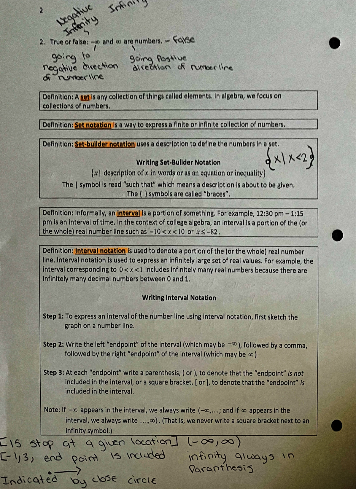 Feb 10, Doc 14 - These are lecture notes from MAC1105C these notes can ...
