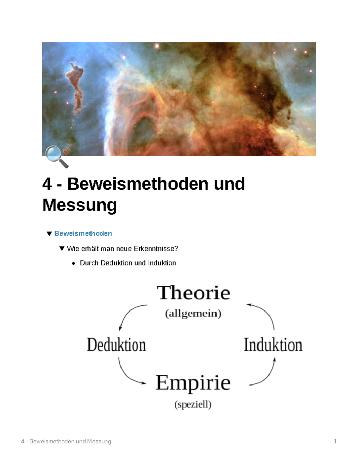 4 - Beweismethoden und Messung - ? 4 - Beweismethoden und Messung ...