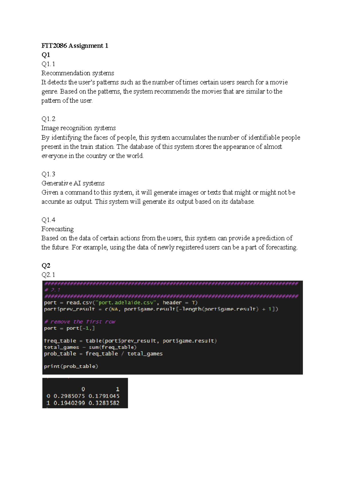 FIT2086 Assignment 1 - Recommendation systems It detects the user’s ...
