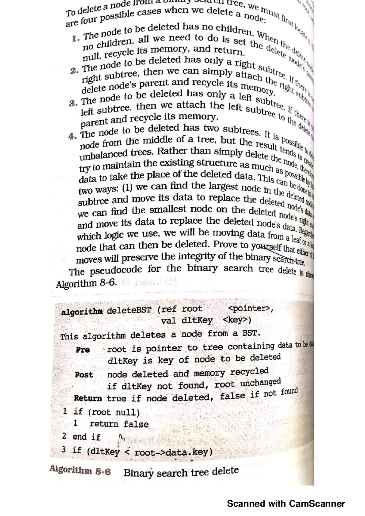BST Deletion - Data Structure and fundamentals in my course I'm having ...