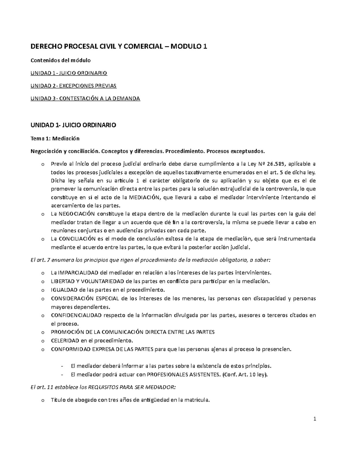 Derecho Procesal Civil Y Comercial - Modulo 1 - Universidad Kennedy ...