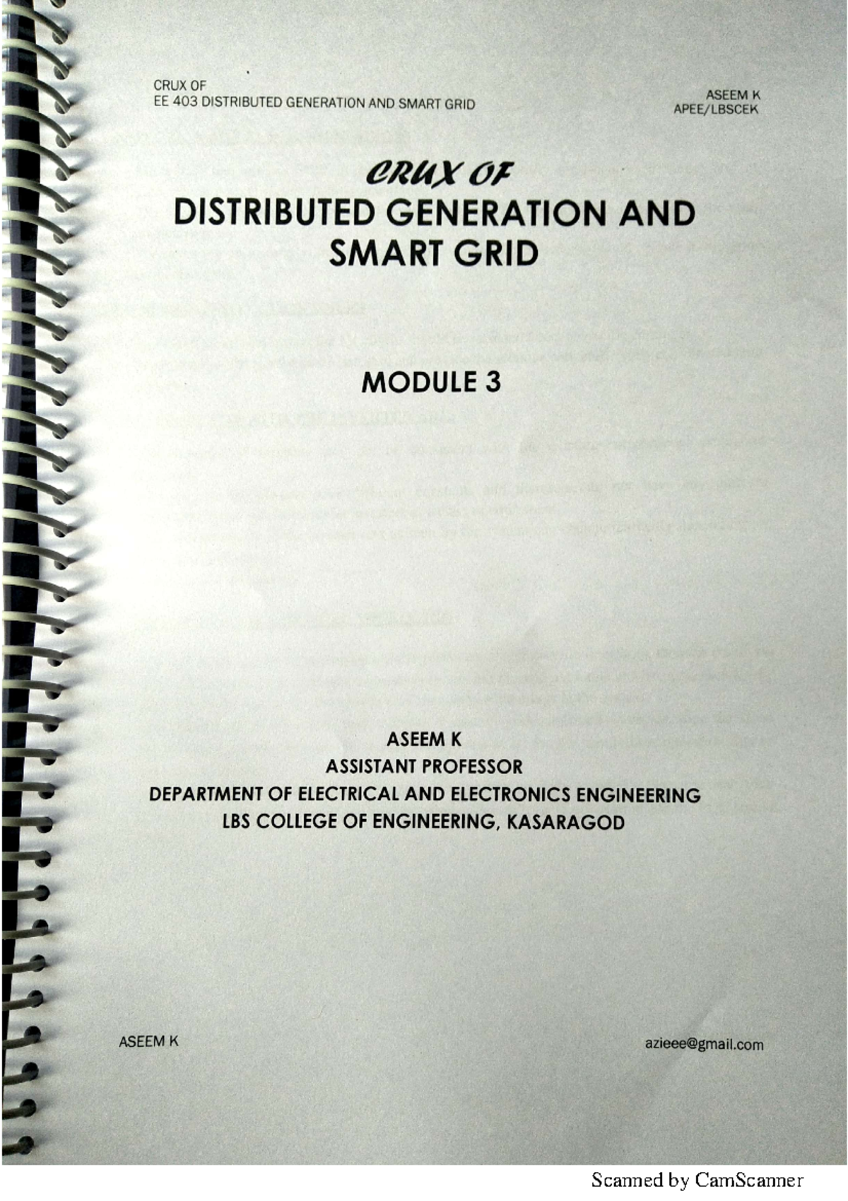 DGSG m3 aseem © Share Notes - Distributed Generation And Smart Grids ...