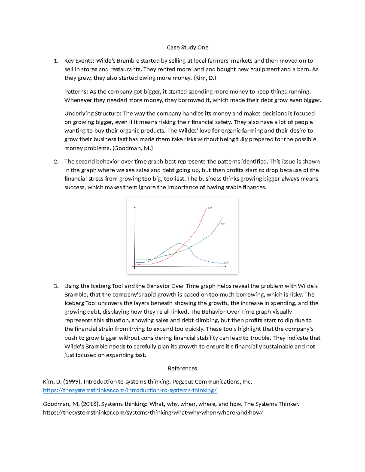D372 WMM1 Task 1 - D372 WMM1 Task 1 - Case Study One Key Events: Wilde ...