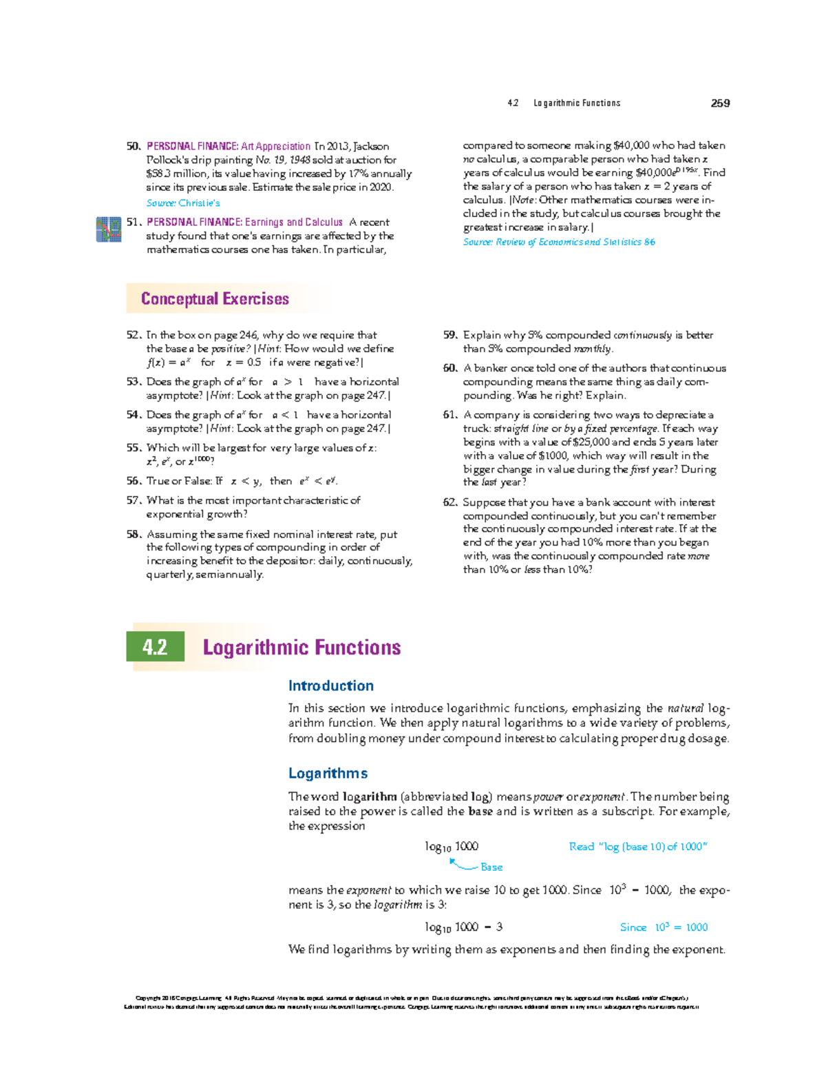 Logarithmic Functions - PERSONAL FINANCE: Art Appreciation In 2013 ...