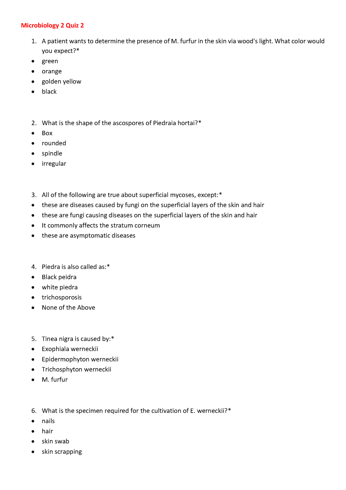 Microbiology 2 Quiz 2 - 3rd Year College - Microbiology 2 Quiz 2 A ...