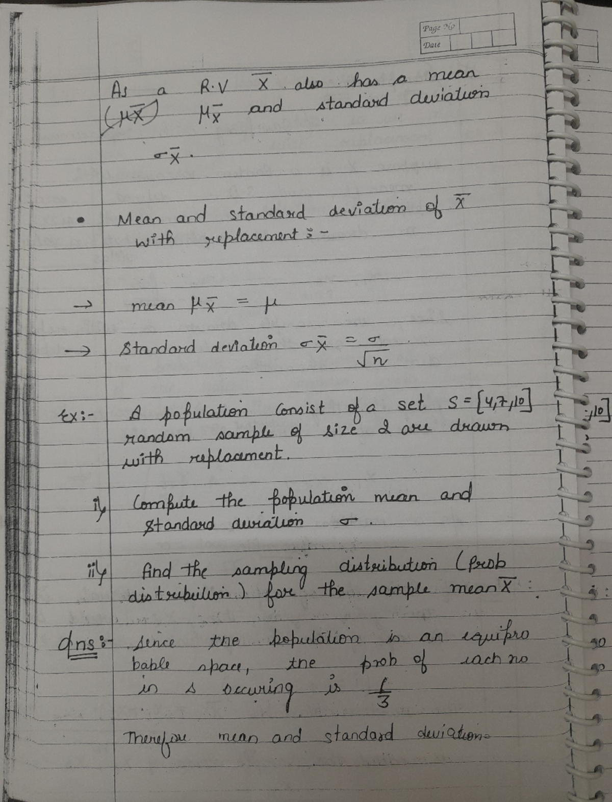 Pns 4-pages-9-16 - Notes of Sampling Distribution - Probability and ...