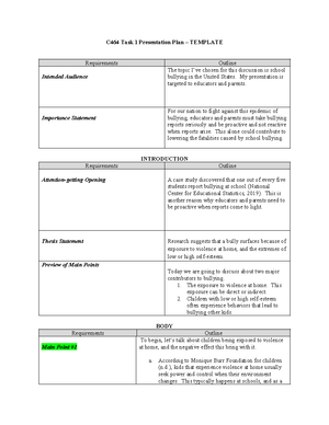 D082 Task 2 - PASS - D082 Task 2 Template and Tips A. Personal Values ...