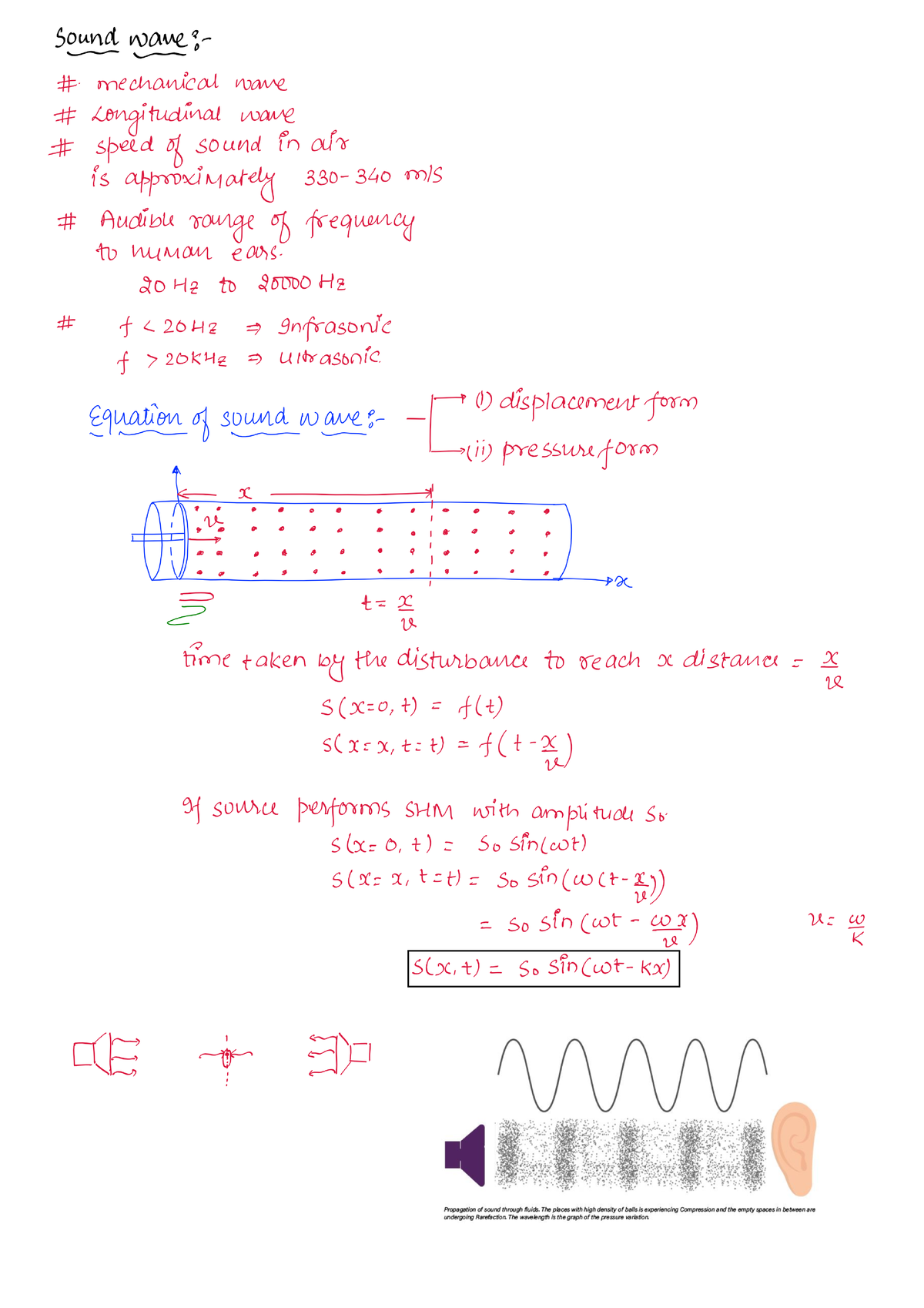 Physics Sound Waves - Notes - Studocu