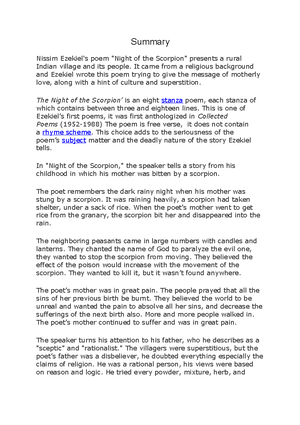 Night of the Scorpion-students